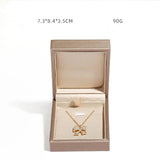 Green PU Leather Jewelry Storage Box - Rings Earrings Bracelets