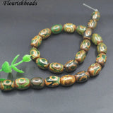 Natural Agate Tibetan Dzi Beads Loose Beads DIY Bracelet Necklace Charms