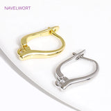 18K Plated Brass Earring Hooks Ear Wire Fastener