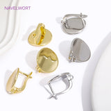 18K Plated Brass Earring Hooks Ear Wire Fastener