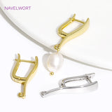 18K Plated Brass Earring Hooks Ear Wire Fastener