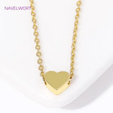 18K Heart/Star Pendant Choker Necklace