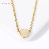 18K Heart/Star Pendant Choker Necklace