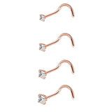 Stainless Steel Sexy Cubic Zircon Nose Stud Nose Ring