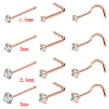 Stainless Steel Sexy Cubic Zircon Nose Stud Nose Ring