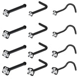 Stainless Steel Sexy Cubic Zircon Nose Stud Nose Ring