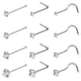 Stainless Steel Sexy Cubic Zircon Nose Stud Nose Ring