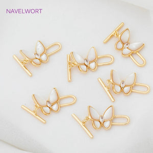 Heart/Pentagram/Butterfly/Flower Shell OT Clasps Hooks DIY Pearls/Beading