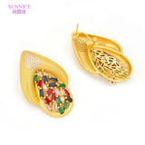 Zirconia Earrings 18K Plated High Jewelry Clip On Earrings