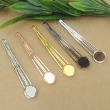 12mm Multi-color Hairpins Hair Clips DIY Crafts Women's Bride Clips Making