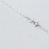 Multi-color Women's Chain Necklaces 925 Sterling Silver Chains Jewelry
