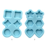 Diamond Ear Studs Epoxy Resin Mold Jewelry Pendant Silicone Mould