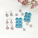 Diamond Ear Studs Epoxy Resin Mold Jewelry Pendant Silicone Mould