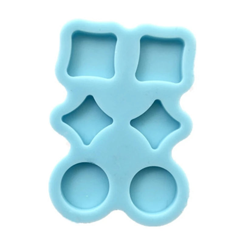 Diamond Ear Studs Epoxy Resin Mold Jewelry Pendant Silicone Mould