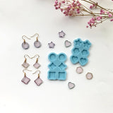Diamond Ear Studs Epoxy Resin Mold Jewelry Pendant Silicone Mould