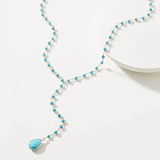 Crystal Long Necklace Drop Dangle Choker Bohemian Jewelry Gift