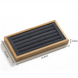 Bamboo Jewelry Display Stand Tray
