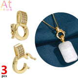 Micro Pave CZ Clasp Hooks for Pendant Necklace Charm Bracelet DIY