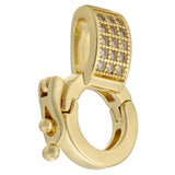 Micro Pave CZ Clasp Hooks for Pendant Necklace Charm Bracelet DIY
