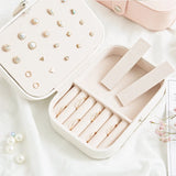 Multi-function Earrings Storage Box Necklace Rings Pendant Organizer