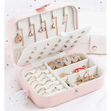 Multi-function Earrings Storage Box Necklace Rings Pendant Organizer