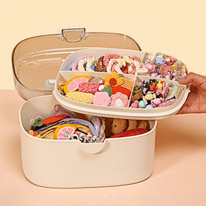 Desktop Organizer Jewelry Display Case Hair Accessories Storage Box