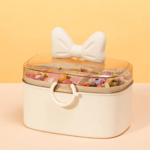 Desktop Organizer Jewelry Display Case Hair Accessories Storage Box