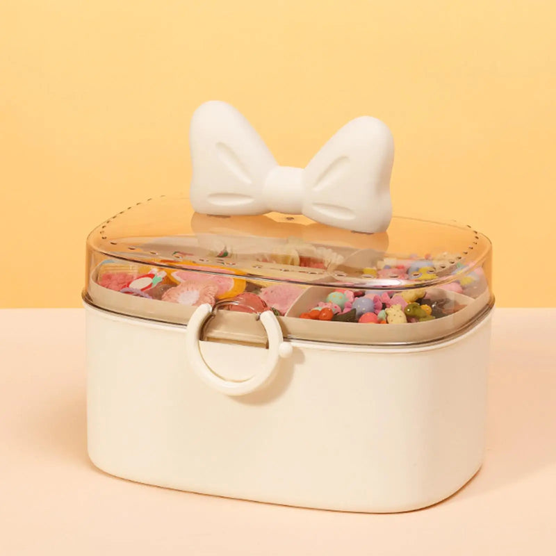 Desktop Organizer Jewelry Display Case Hair Accessories Storage Box