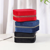 Flannel Earrings Ring Holder Jewelry Box Gift Case Display Box