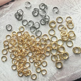 Small Lobster Jump Rings - Assorted Colors with Extention Chain