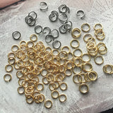 Small Lobster Jump Rings - Assorted Colors with Extention Chain