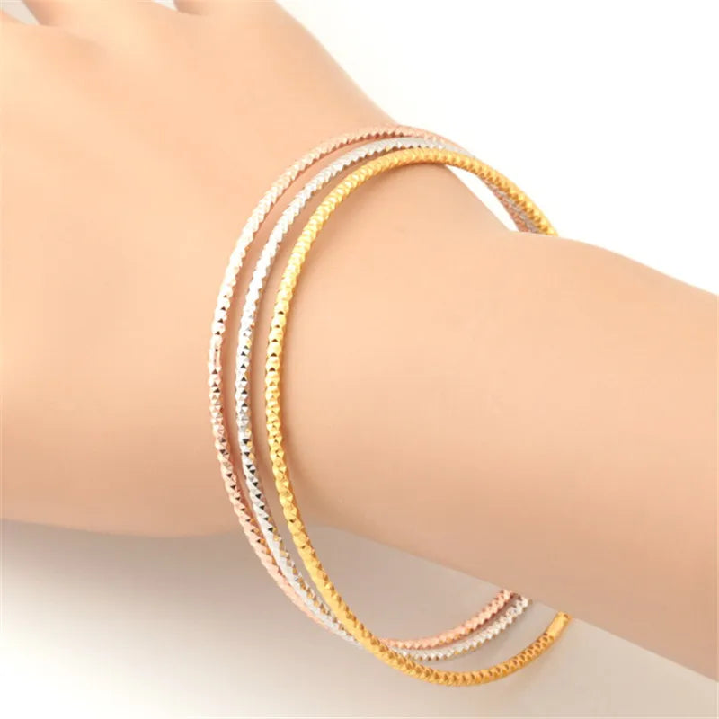 Multi-layer Bracelet For Women Romantic Wave Bangle H5234