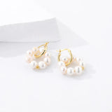 925 Sterling Silver Pearl Earrings for Women