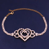 Diamond Beach Love Anklet Hollowed Out