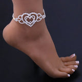 Diamond Beach Love Anklet Hollowed Out
