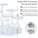 Multi-Layer Jewelry Display Pedestal Riser Stand