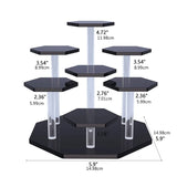 Multi-Layer Jewelry Display Pedestal Riser Stand