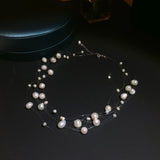 Layered Pearl Necklace for Women DIY Jewelry