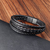 Maple Leaf Style Men's Leather Bracelet Classic Gift