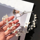 Multi-layer Wedding Statement Necklace Simulated Pearl Party Jewelry