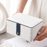 Multi-layer Jewelry Box Earrings Necklace Storage Case