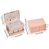 Multi-layer Jewelry Box Earrings Necklace Storage Case