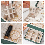 Multi-layer Jewelry Box Earrings Necklace Storage Case