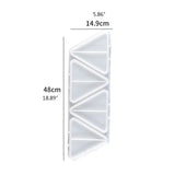 Triangle Platter Resin Mold Fruit Nut Storage Tray Silicone Mould
