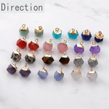 Square Jade Pendant DIY Earring Necklace Bracelet Material