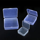 Clear Plastic Jewelry Storage Case Container, Multi-size Boxes Square