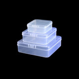 Clear Plastic Jewelry Storage Case Container, Multi-size Boxes Square