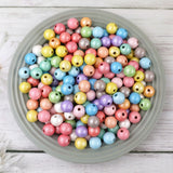Colorful Lacquered Wooden Beads DIY Jewelry Bracelet Accessories