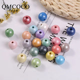 Colorful Lacquered Wooden Beads DIY Jewelry Bracelet Accessories