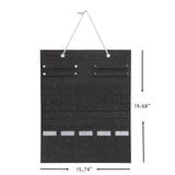 Multi-slot Jewelry Sunglasses Organizer Hanging Earrings Necklace Storage Bag